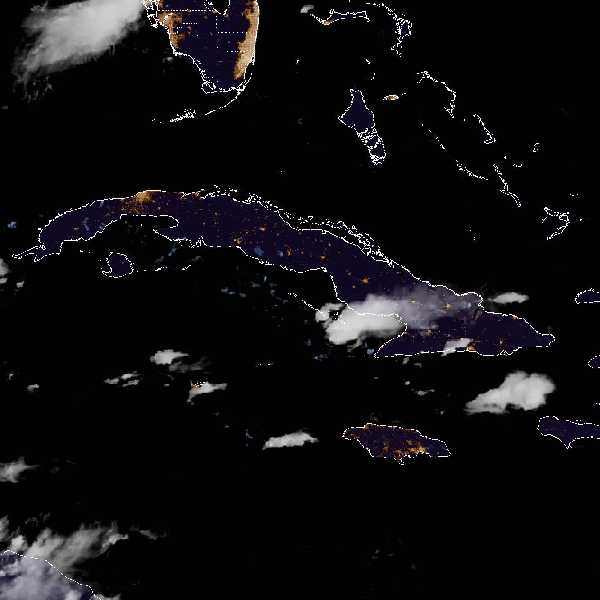 météo tropicale : Image satellite .