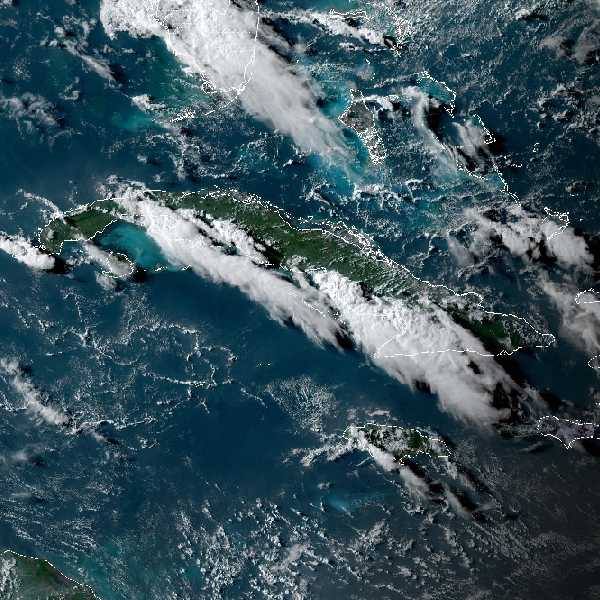 météo tropicale : Image satellite .