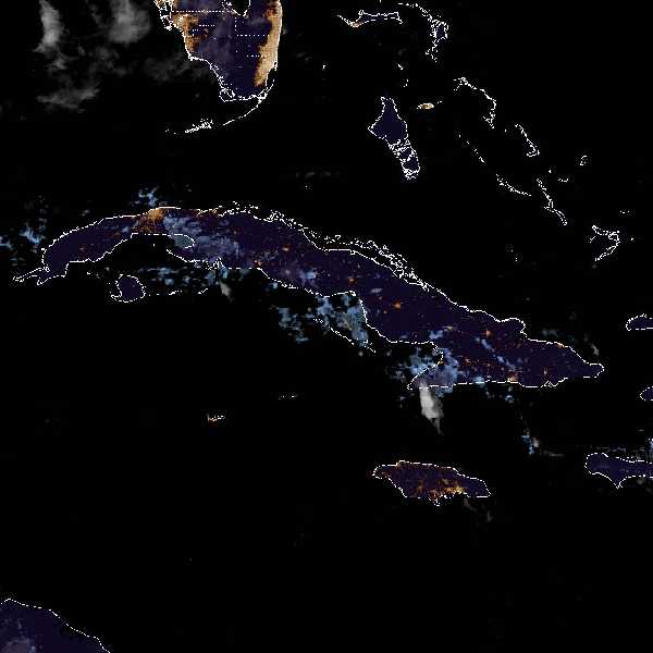 météo tropicale : Image satellite .