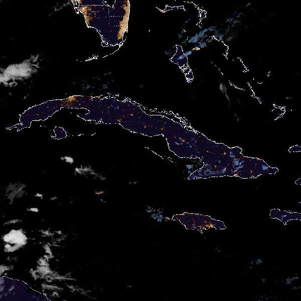 météo tropicale : Image satellite .