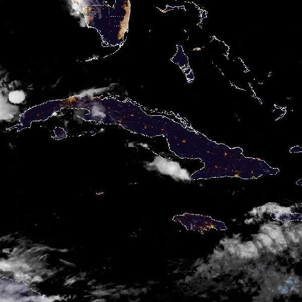 météo tropicale : Image satellite .