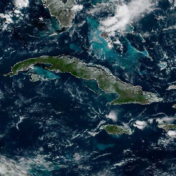 météo tropicale : Image satellite .