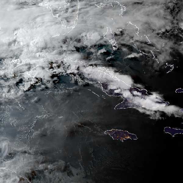 météo tropicale : Image satellite .
