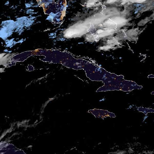 météo tropicale : Image satellite .