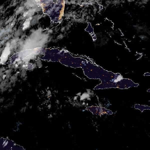 météo tropicale : Image satellite .