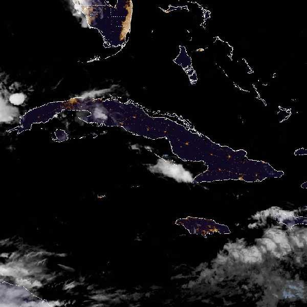 météo tropicale : Image satellite .