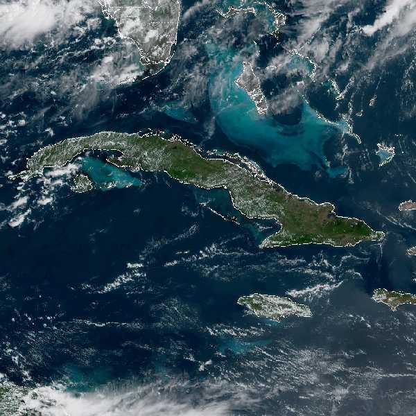 météo tropicale : Image satellite .