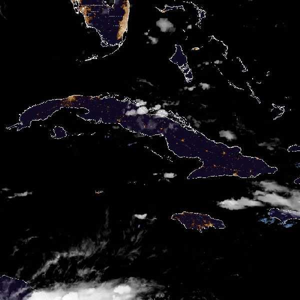 météo tropicale : Image satellite .
