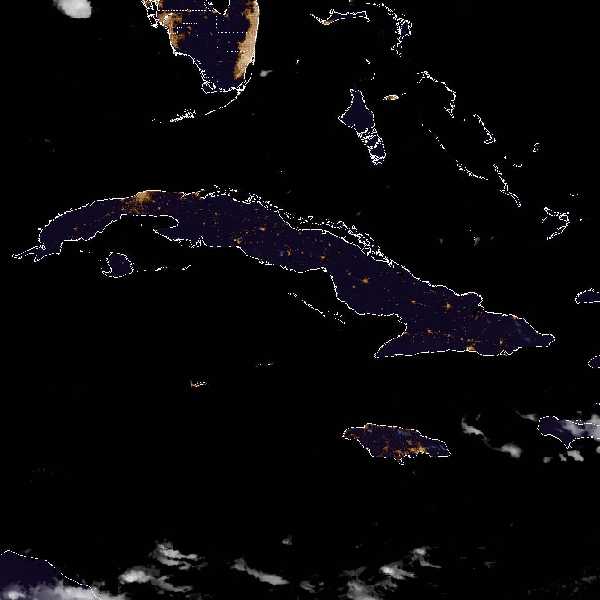 météo tropicale : Image satellite .