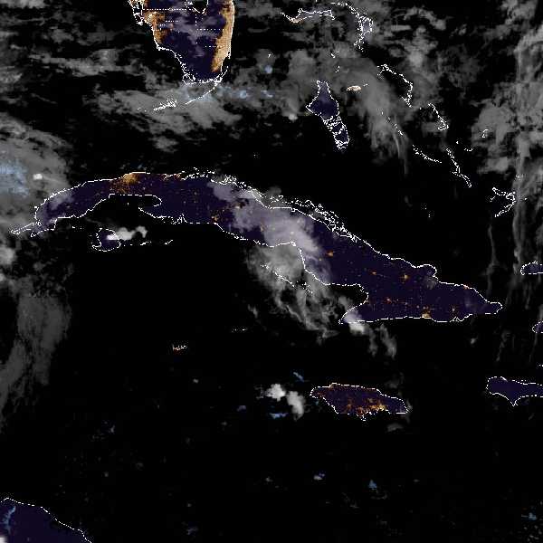 météo tropicale : Image satellite .