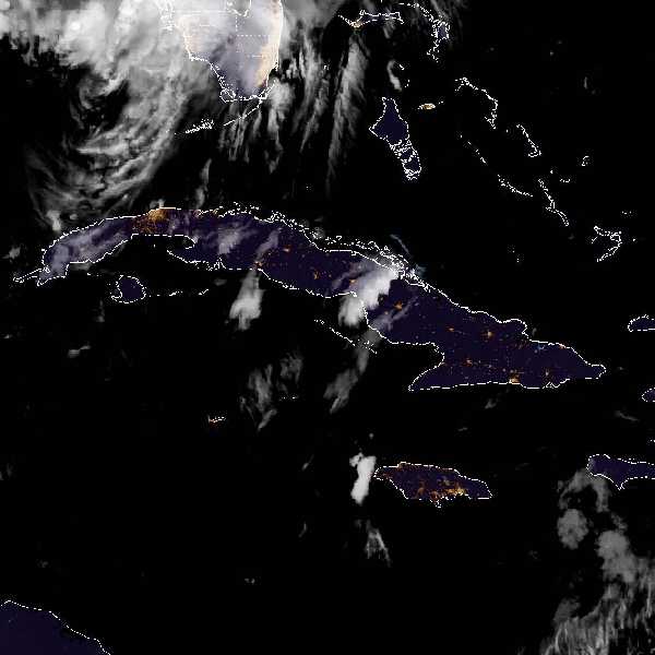 météo tropicale : Image satellite .