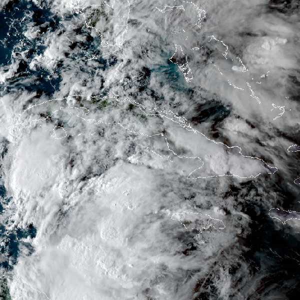 météo tropicale : Image satellite .