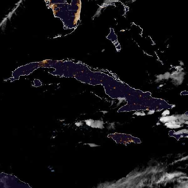 météo tropicale : Image satellite .