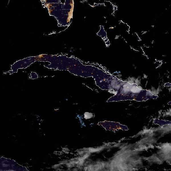 météo tropicale : Image satellite .