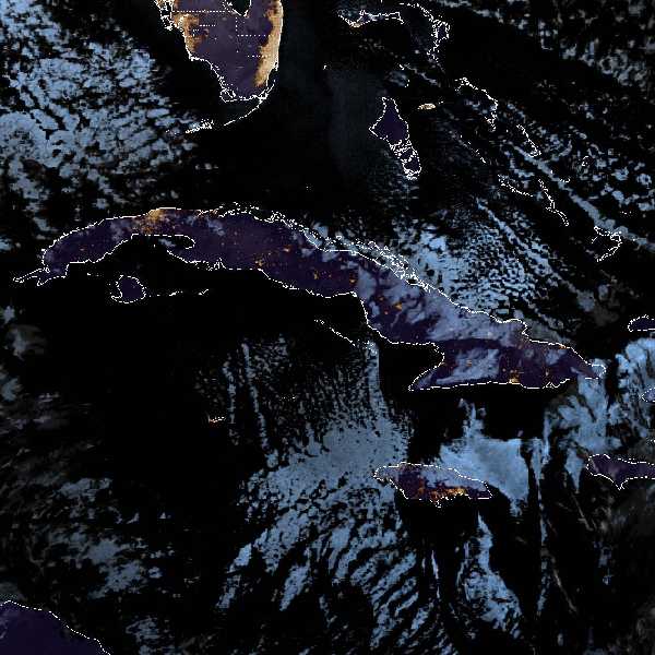 météo tropicale : Image satellite .