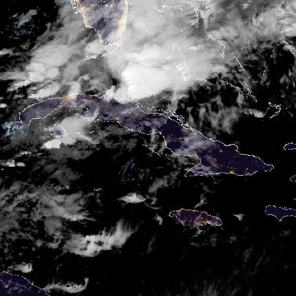 météo tropicale : Image satellite .