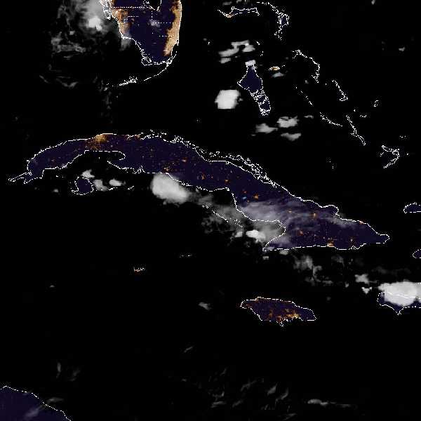 météo tropicale : Image satellite .