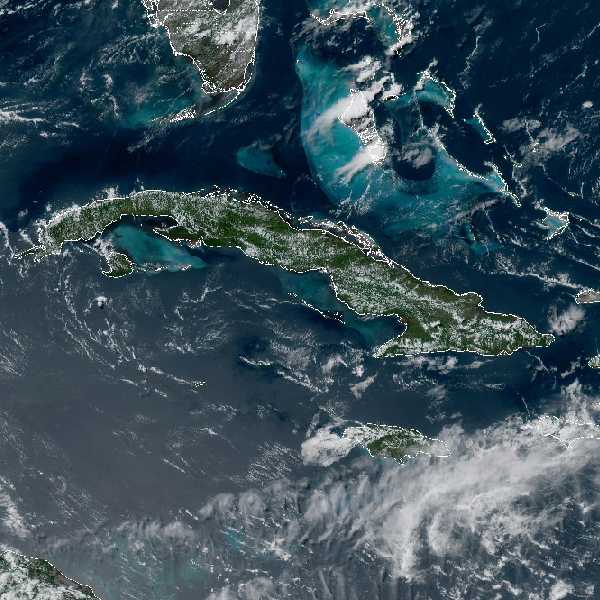 météo tropicale : Image satellite .