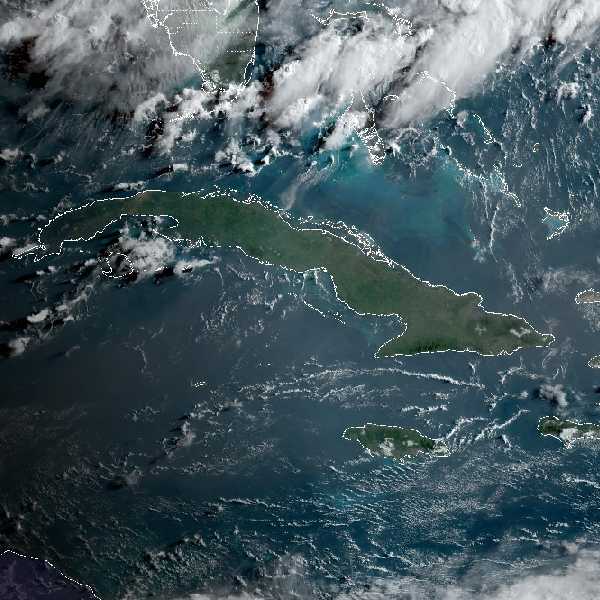 météo tropicale : Image satellite .