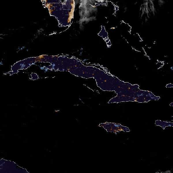 météo tropicale : Image satellite .