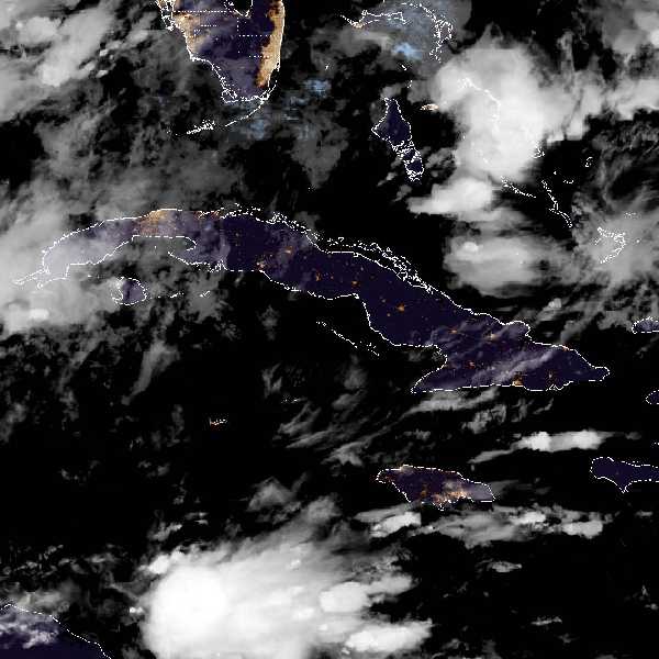 météo tropicale : Image satellite .