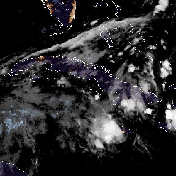 météo tropicale : Image satellite .