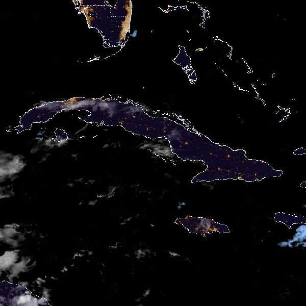 météo tropicale : Image satellite .