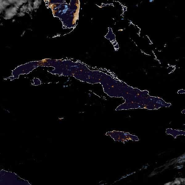 météo tropicale : Image satellite .