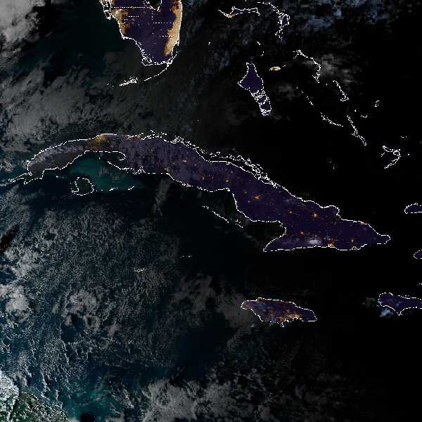 météo tropicale : Image satellite .