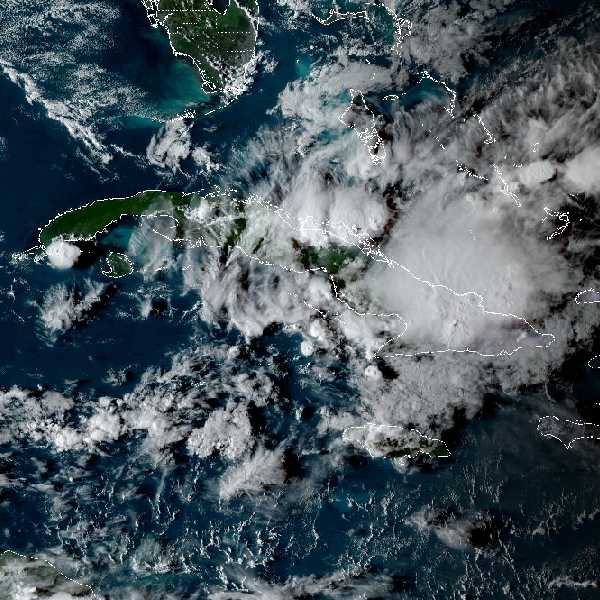 météo tropicale : Image satellite .