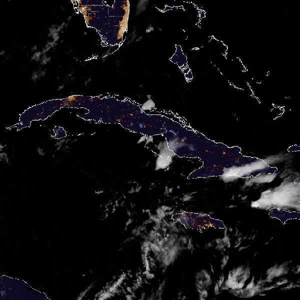 météo tropicale : Image satellite .