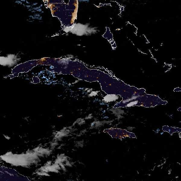 météo tropicale : Image satellite .