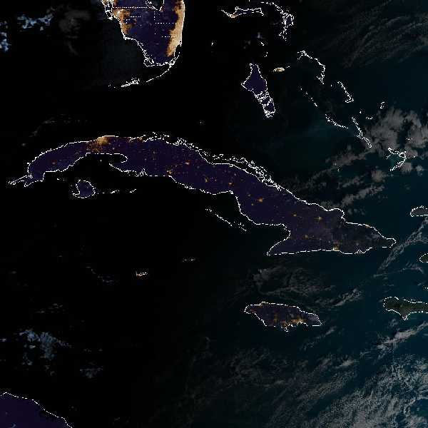 météo tropicale : Image satellite .