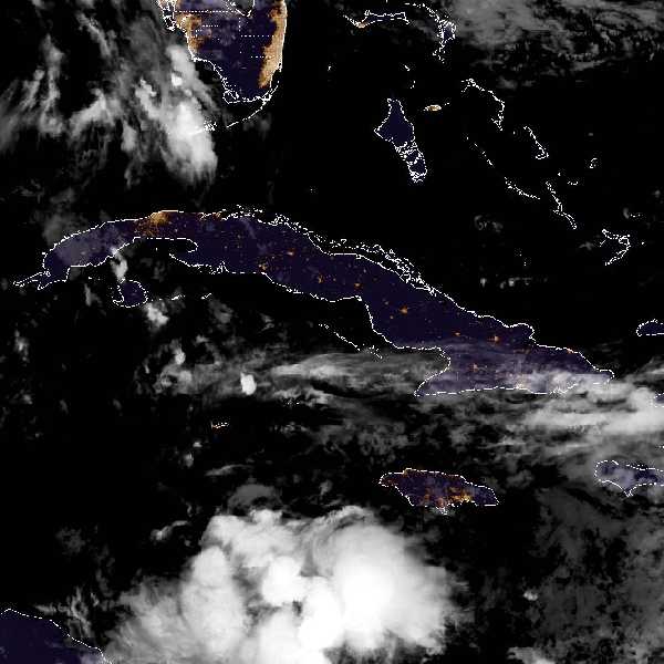 météo tropicale : Image satellite .