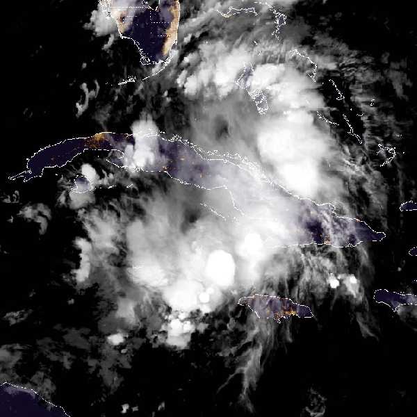 météo tropicale : Image satellite .