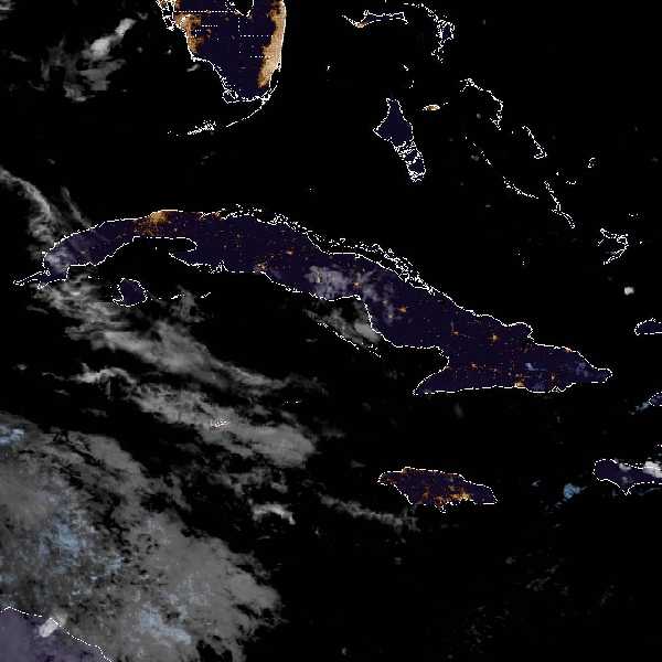 météo tropicale : Image satellite .