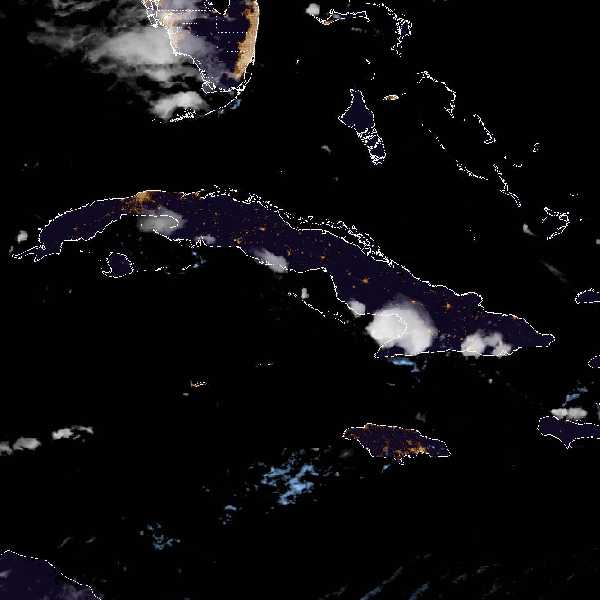 météo tropicale : Image satellite .