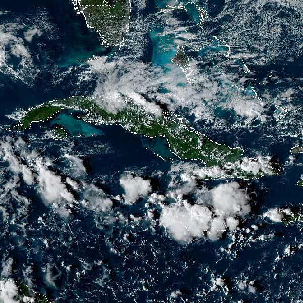 météo tropicale : Image satellite .