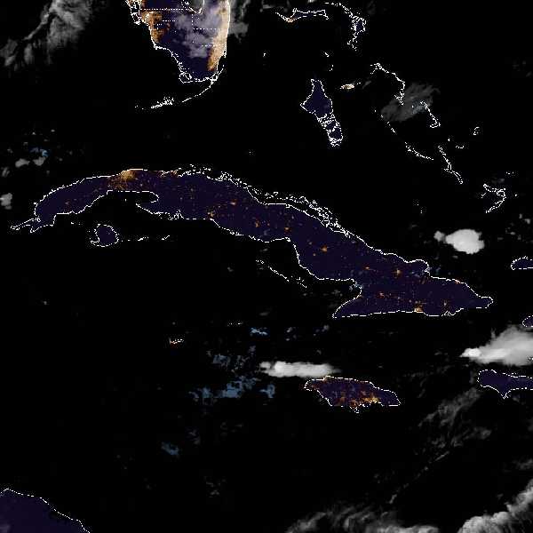 météo tropicale : Image satellite .