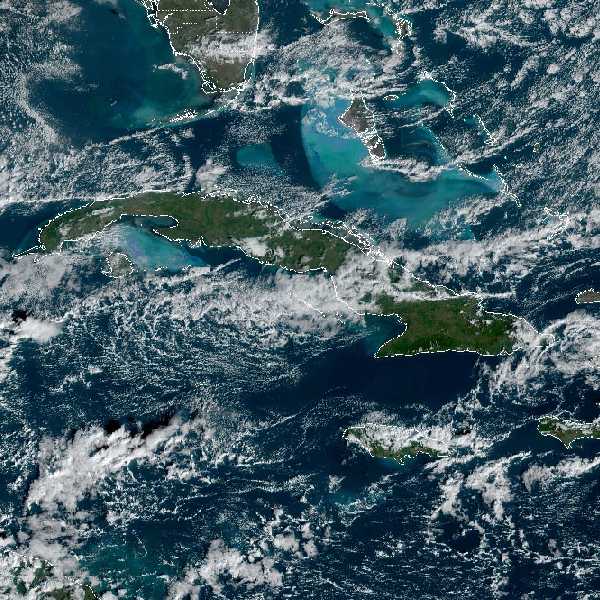 météo tropicale : Image satellite .