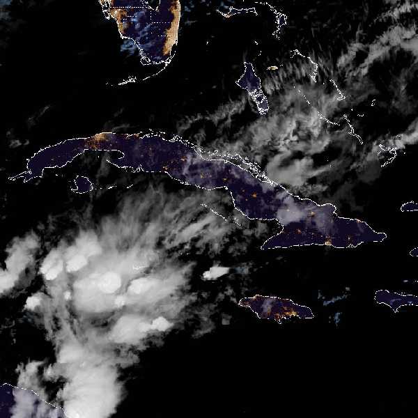 météo tropicale : Image satellite .