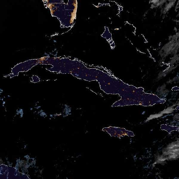 météo tropicale : Image satellite .