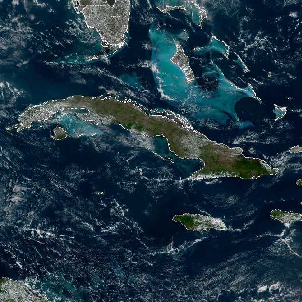 météo tropicale : Image satellite .
