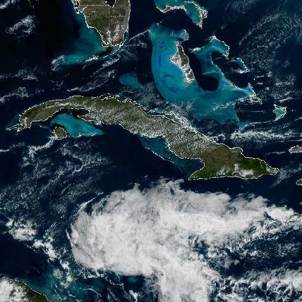 météo tropicale : Image satellite .