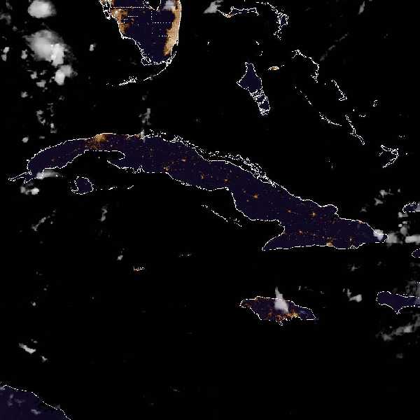 météo tropicale : Image satellite .