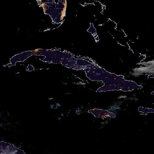 météo tropicale : Image satellite .