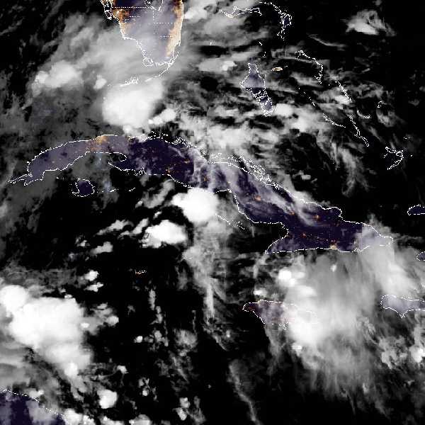 météo tropicale : Image satellite .