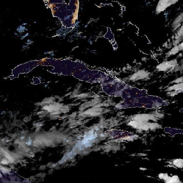 météo tropicale : Image satellite .