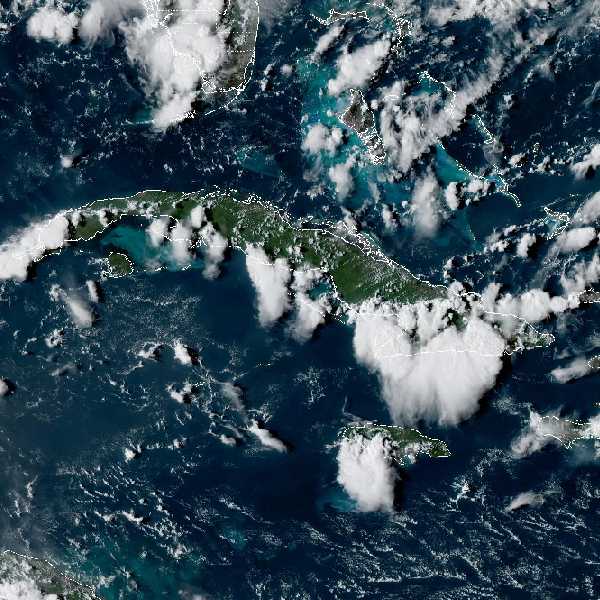 météo tropicale : Image satellite .