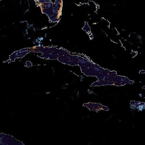météo tropicale : Image satellite .